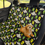 Green Alien UFO Space Print Pet Car Back Seat Cover