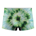 Green And Black Acid Wash Tie Dye Print Men's Boxer Briefs