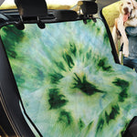 Green And Black Acid Wash Tie Dye Print Pet Car Back Seat Cover