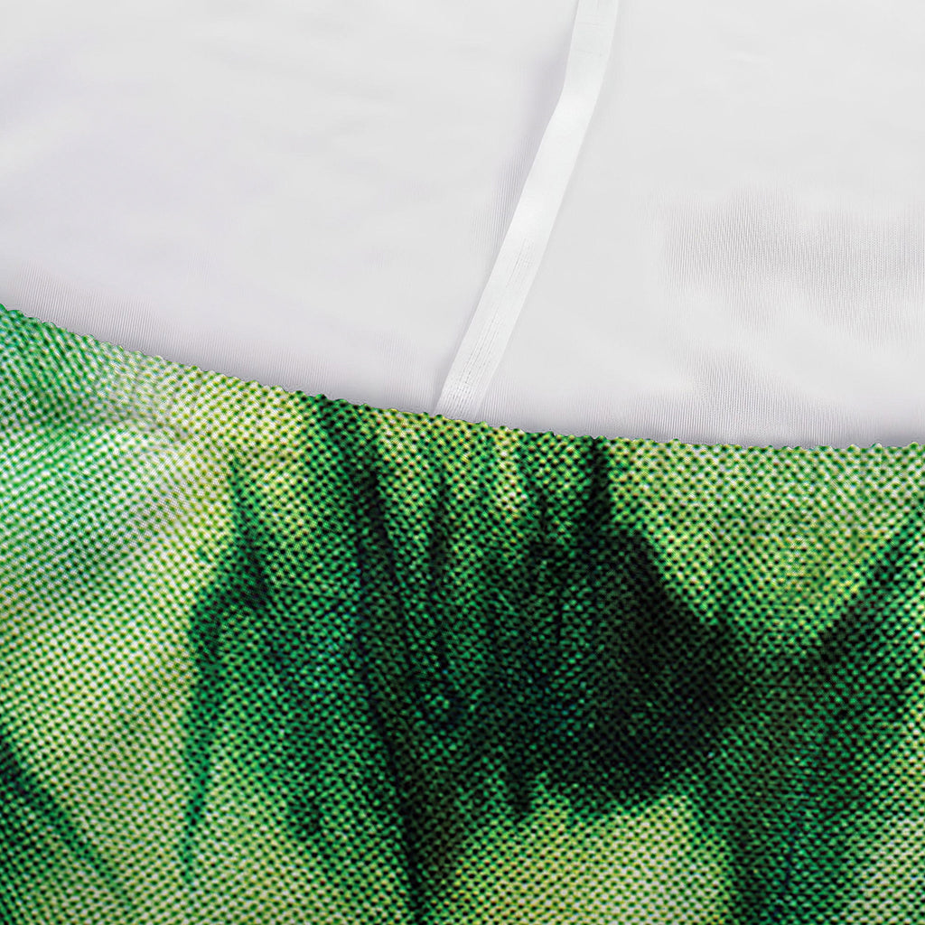 Green And Black Acid Wash Tie Dye Print Sofa Cover