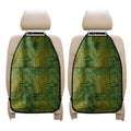 Green And Black African Ethnic Print Car Seat Organizers