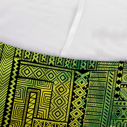 Green And Black African Ethnic Print Sofa Cover