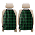 Green And Black Buffalo Check Print Car Seat Organizers