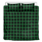 Green And Black Buffalo Check Print Duvet Cover Bedding Set