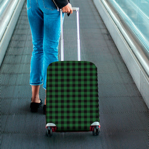 Green And Black Buffalo Check Print Luggage Cover