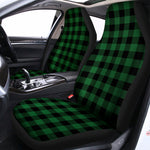 Green And Black Buffalo Check Print Universal Fit Car Seat Covers