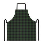 Green And Black Buffalo Plaid Print Apron