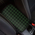 Green And Black Buffalo Plaid Print Car Center Console Cover