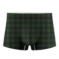 Green And Black Buffalo Plaid Print Men's Boxer Briefs