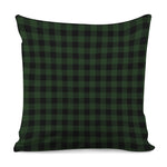 Green And Black Buffalo Plaid Print Pillow Cover