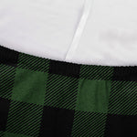 Green And Black Buffalo Plaid Print Sofa Cover