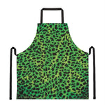 Green And Black Cheetah Print Apron