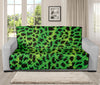 Green And Black Cheetah Print Futon Protector