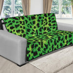 Green And Black Cheetah Print Futon Protector