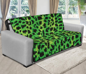 Green And Black Cheetah Print Futon Protector