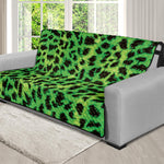 Green And Black Cheetah Print Futon Protector