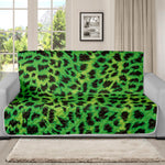 Green And Black Cheetah Print Futon Protector