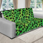 Green And Black Cheetah Print Futon Protector