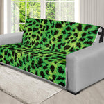 Green And Black Cheetah Print Futon Protector