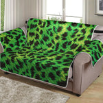 Green And Black Cheetah Print Loveseat Protector