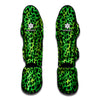 Green And Black Cheetah Print Muay Thai Shin Guard