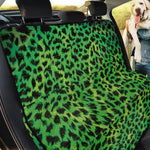 Green And Black Cheetah Print Pet Car Back Seat Cover