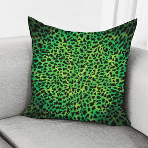 Green And Black Cheetah Print Pillow Cover