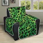 Green And Black Cheetah Print Recliner Protector