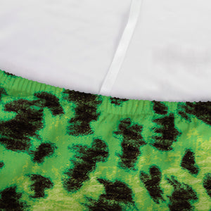 Green And Black Cheetah Print Sofa Cover