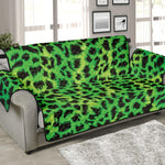 Green And Black Cheetah Print Sofa Protector