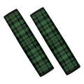 Green And Black Tartan Pattern Print Car Seat Belt Covers