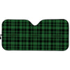 Green And Black Tartan Pattern Print Car Sun Shade