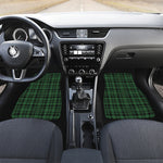 Green And Black Tartan Pattern Print Front and Back Car Floor Mats