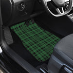 Green And Black Tartan Pattern Print Front Car Floor Mats
