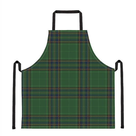 Green And Blue Stewart Tartan Print Apron