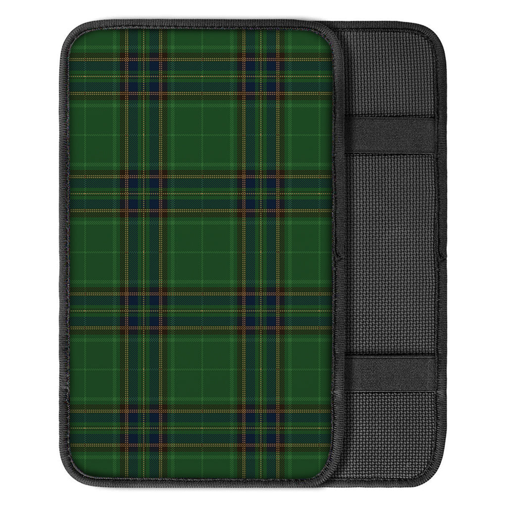 Green And Blue Stewart Tartan Print Car Center Console Cover