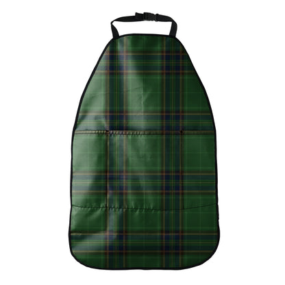 Green And Blue Stewart Tartan Print Car Seat Organizers