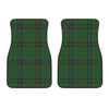 Green And Blue Stewart Tartan Print Front Car Floor Mats