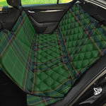 Green And Blue Stewart Tartan Print Pet Car Back Seat Cover