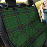 Green And Blue Stewart Tartan Print Pet Car Back Seat Cover