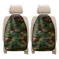Green And Brown Camouflage Print Car Seat Organizers