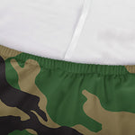 Green And Brown Camouflage Print Sofa Cover