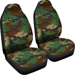 Green And Brown Camouflage Print Universal Fit Car Seat Covers