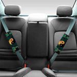 Green And Gold Chinese Zodiac Print Car Seat Belt Covers