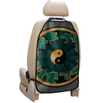 Green And Gold Chinese Zodiac Print Car Seat Organizers