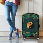 Green And Gold Chinese Zodiac Print Luggage Cover