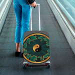 Green And Gold Chinese Zodiac Print Luggage Cover