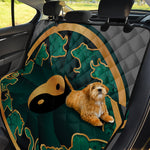 Green And Gold Chinese Zodiac Print Pet Car Back Seat Cover