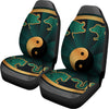 Green And Gold Chinese Zodiac Print Universal Fit Car Seat Covers
