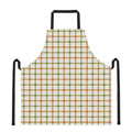 Green And Orange Tattersall Print Apron